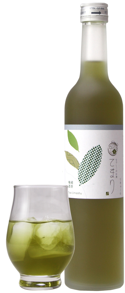 なでしこのお酒「てまり」緑茶梅酒_01