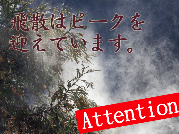 モーニングアタックに気をつけよう。3月7日は花粉症記念日。